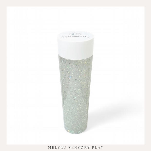 STAR LIGHT GLITTER CALMING BOTTLE—WHITE