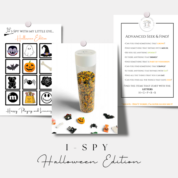 I-SPY SENSORY BOTTLE - HALLOWEEN EDITION