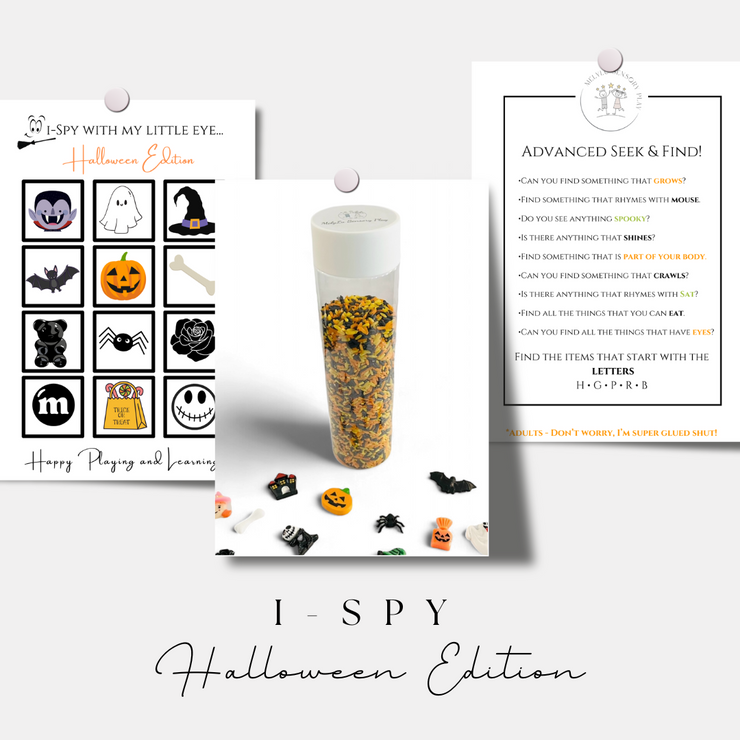 I-SPY SENSORY BOTTLE - HALLOWEEN EDITION