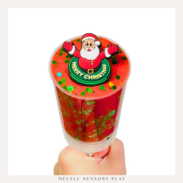 Merry Christmas Play Dough Push Pop