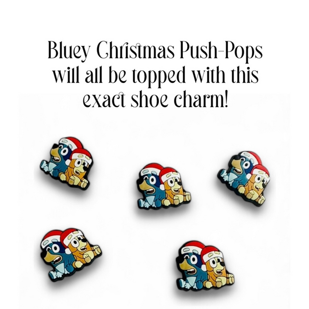 Bluey Christmas Play Dough Push Pop