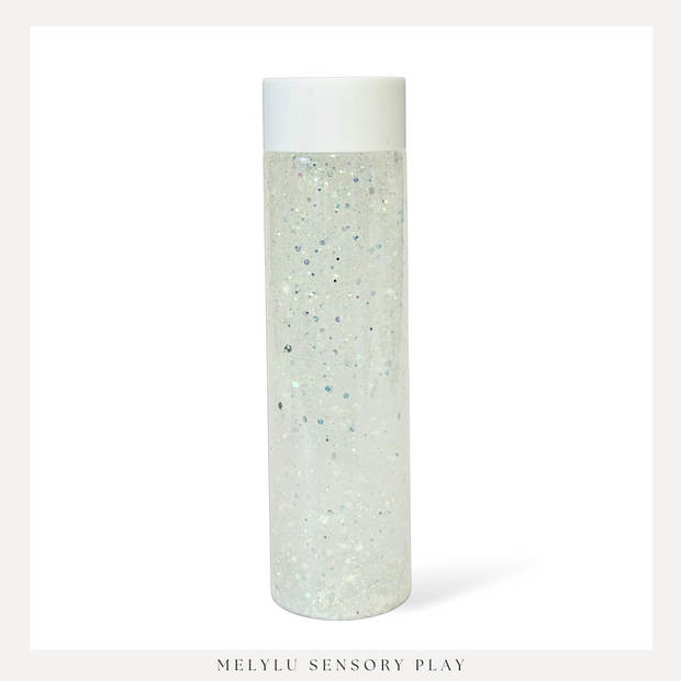 STAR LIGHT GLITTER CALMING BOTTLE—WHITE