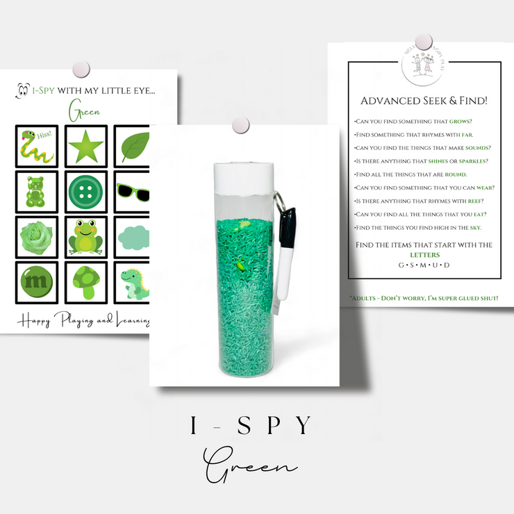 i-SPY SENSORY BOTTLES - COLORS COLLECTION