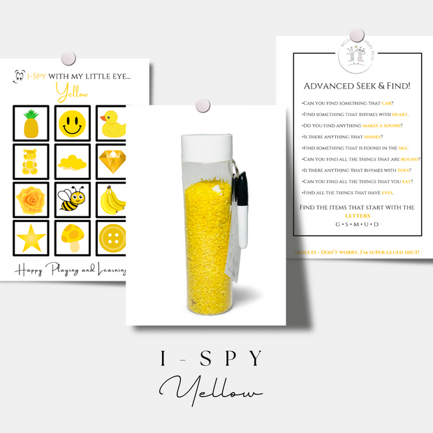 i-SPY SENSORY BOTTLES - COLORS COLLECTION