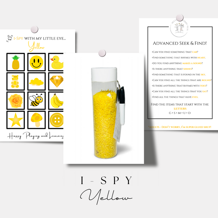 i-SPY SENSORY BOTTLES - COLORS COLLECTION