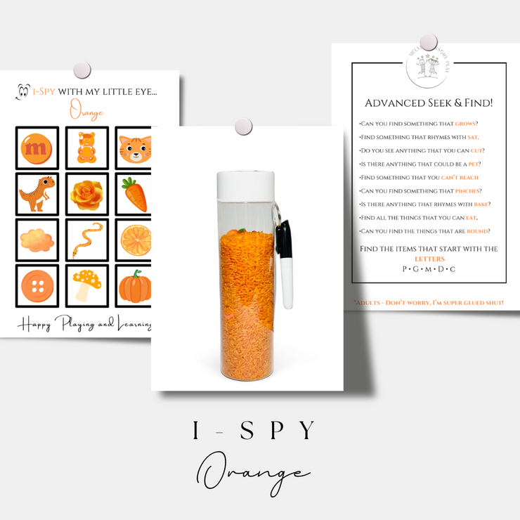 i-SPY SENSORY BOTTLES - COLORS COLLECTION