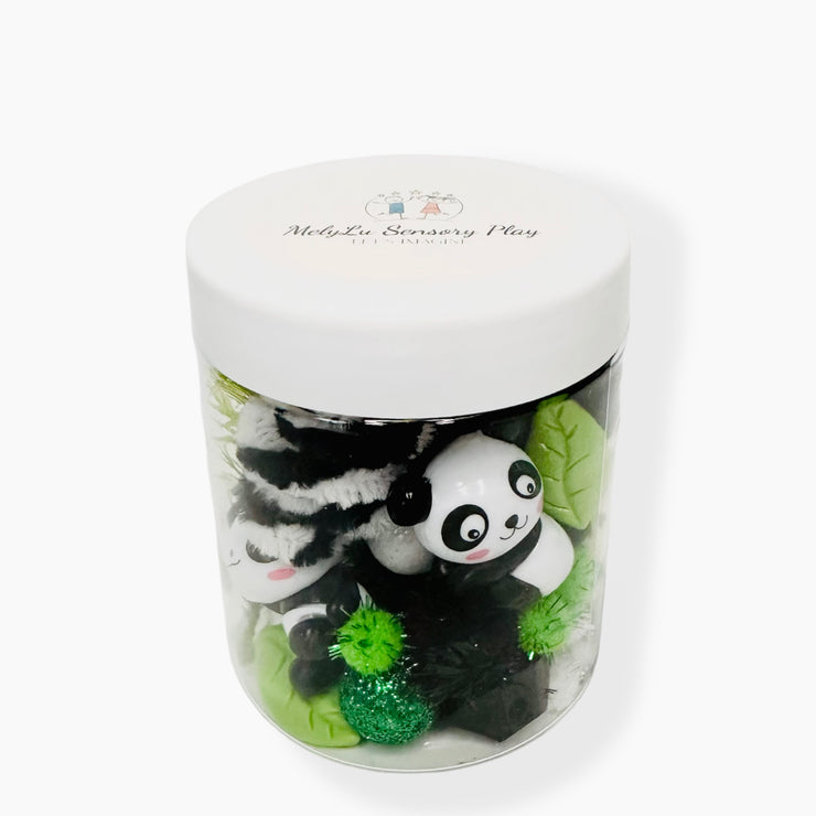 PANDA PALS Play-Dough-To-Go Jar