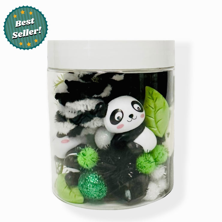 PANDA PALS Play-Dough-To-Go Jar