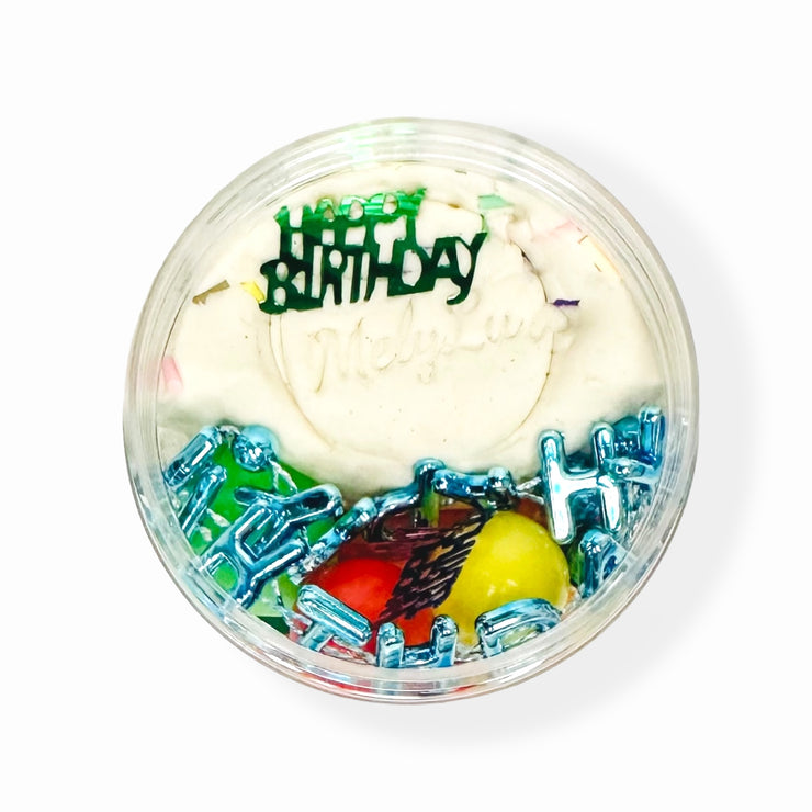 BIRTHDAY CUPCAKE Play-Dough-To-Go Jar