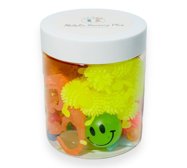 LET'S GLOW Play Dough To-Go Jar sensory activity preschoolers