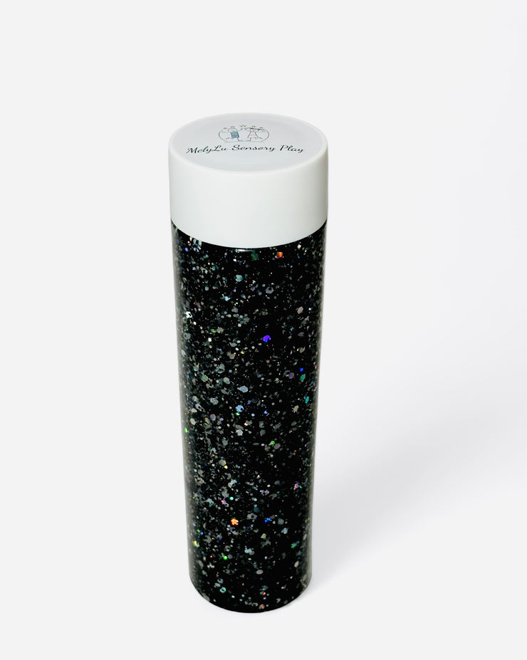 STAR LIGHT GLITTER CALMING BOTTLE—BLACK