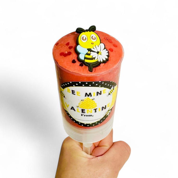 🐝 Bee-Mine Valentine Push-Pop