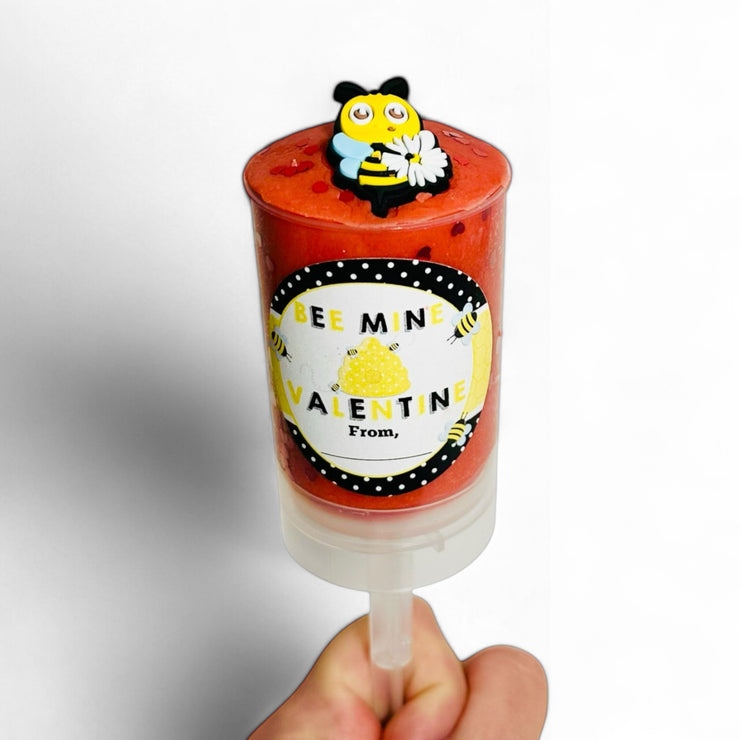 🐝 Bee-Mine Valentine Push-Pop