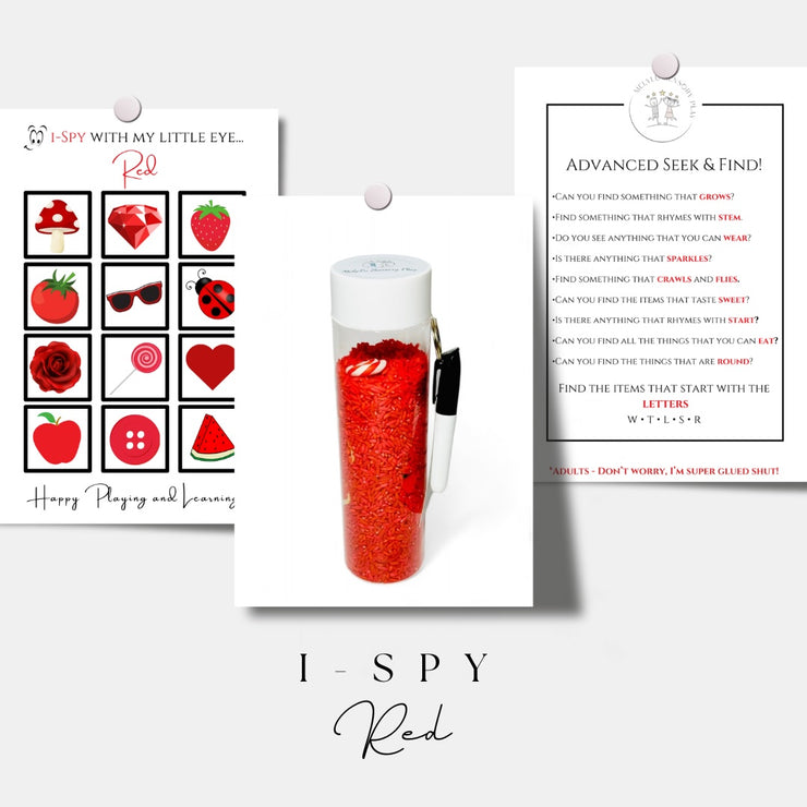 i-SPY SENSORY BOTTLES - COLORS COLLECTION